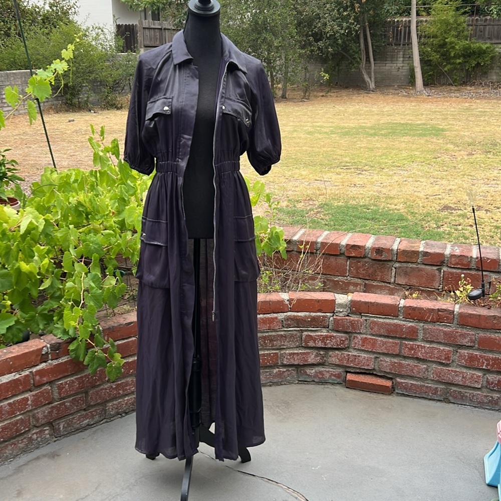 By Anthropologie samant chauhan Chic Black Maxi Dress NEW WITH TAGS - Picture 13 of 16